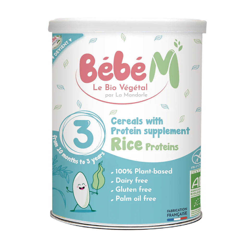 🎁 Bebe M (Bebe Mandorle) Organic Rice Protein Supplement Cereal - Stage 3 (10+ months) - (600g) (100% off)