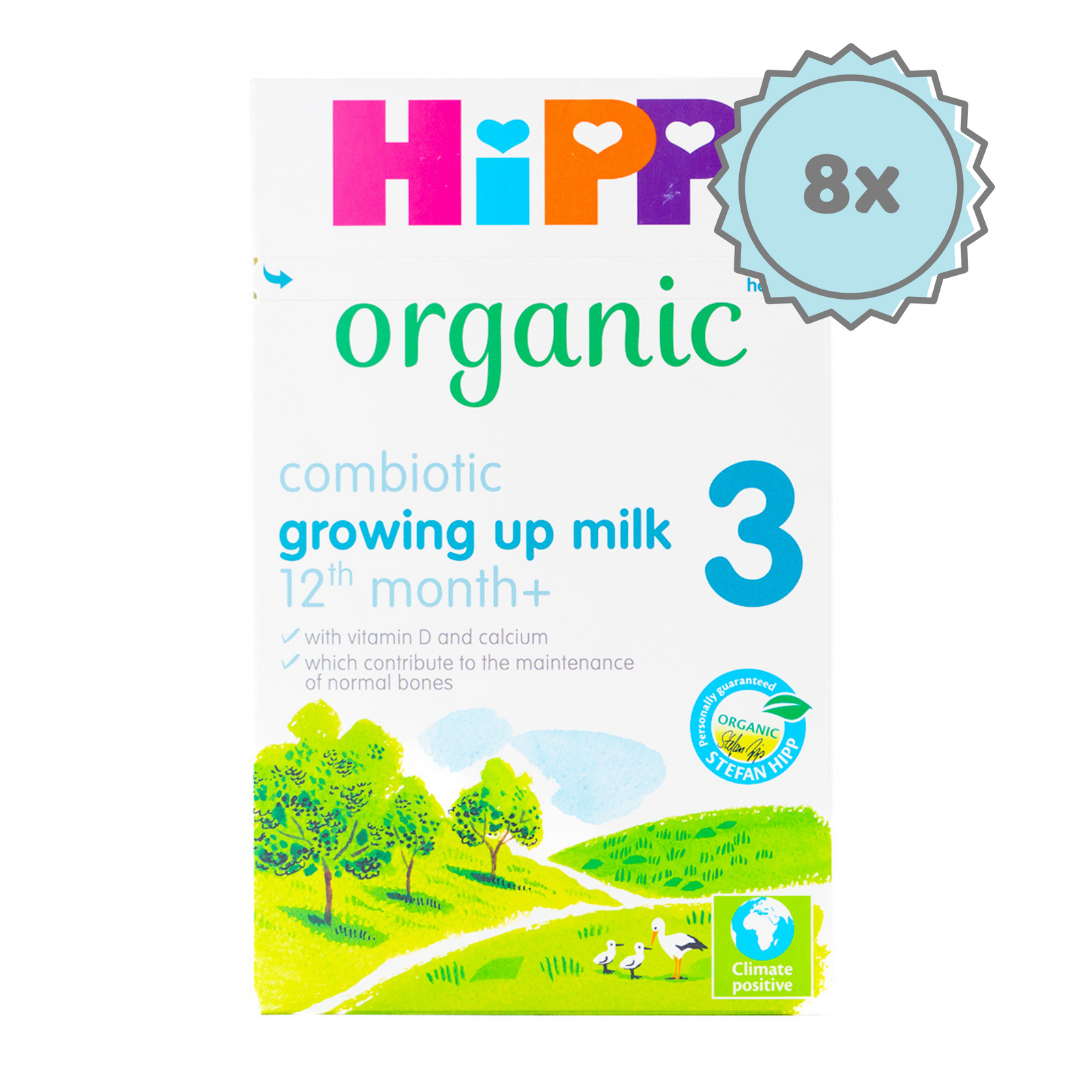 HiPP UK Stage 3 | Organic European Baby Formula | 8 cans