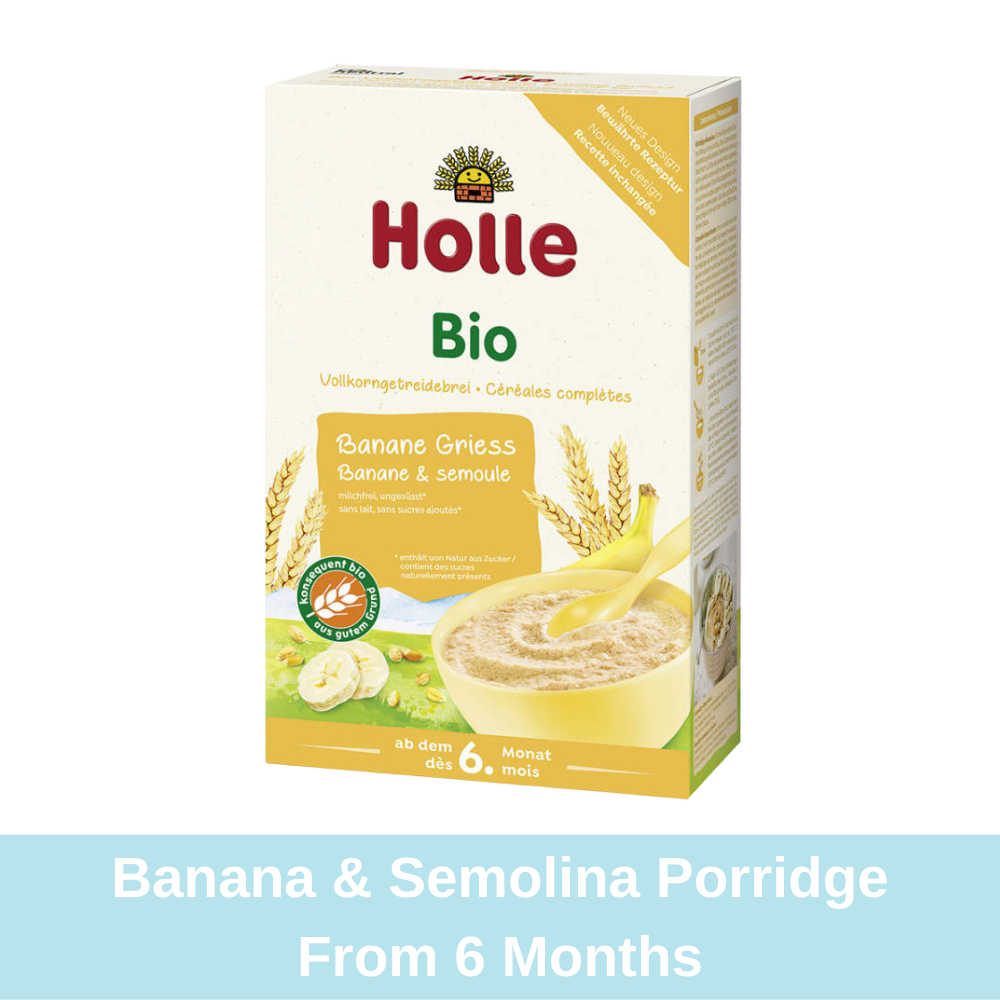 Holle Organic Fruit Porridge Banana-Semolina (250g), from 6 months