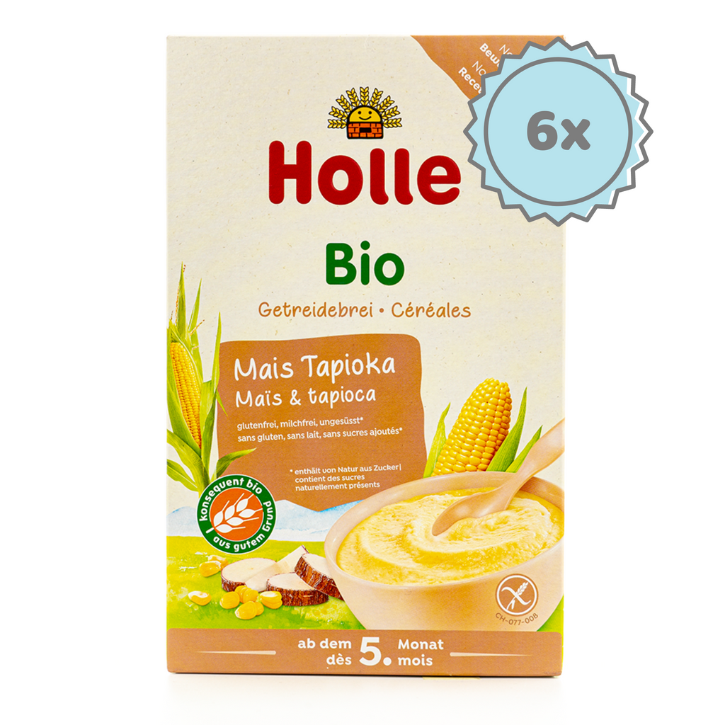 Holle Organic Corn and Tapioca Porridge (5+ Months) - 250g - 6 Boxes | Organic's Best Shop