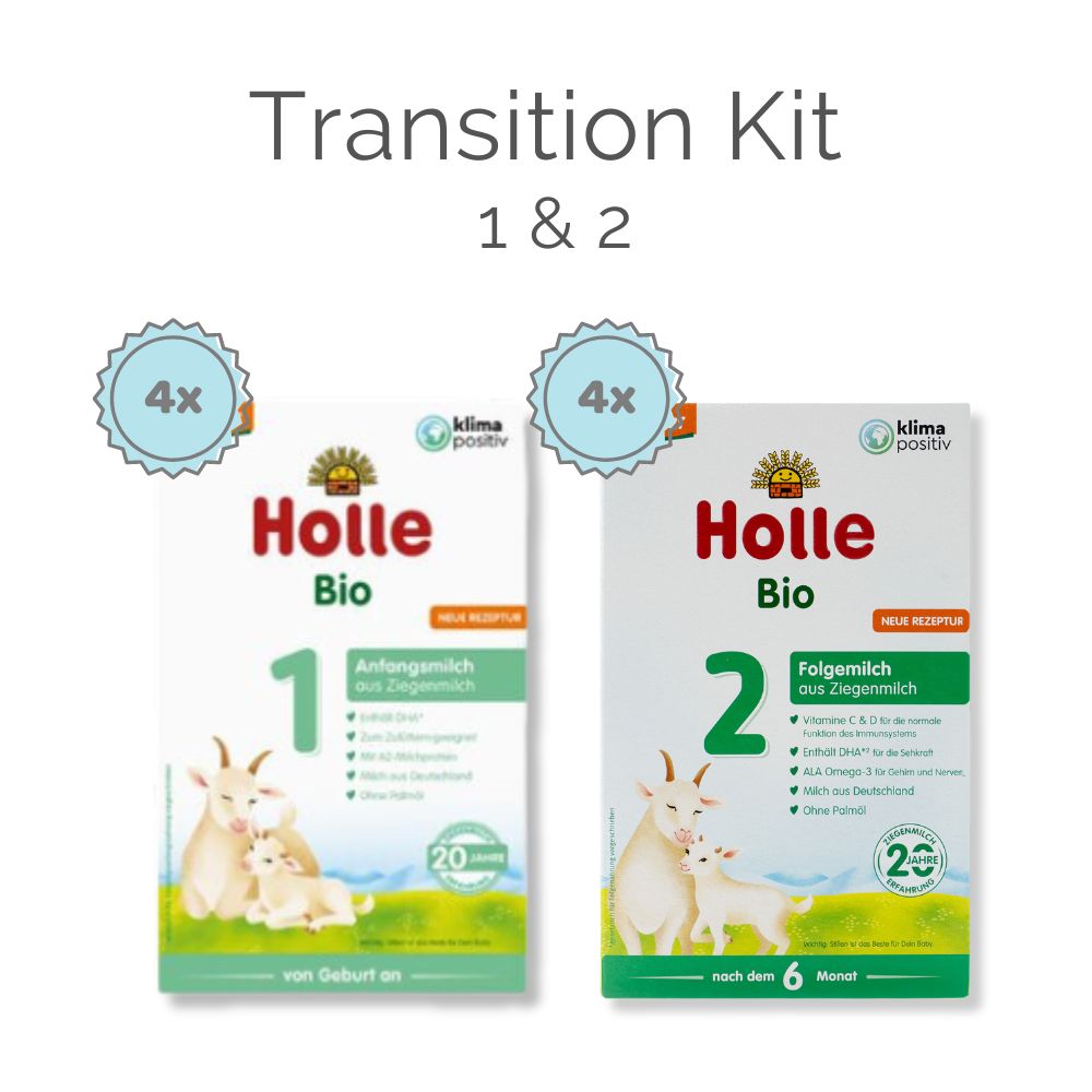 Holle Goat Stage 1 / 2 Transition Kit (400g) - 8 Boxes