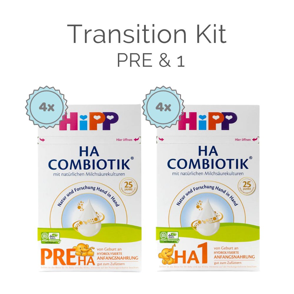 HiPP (HA) Stage PRE / 1 Transition Kit (600g) - German Version - 8 Boxes