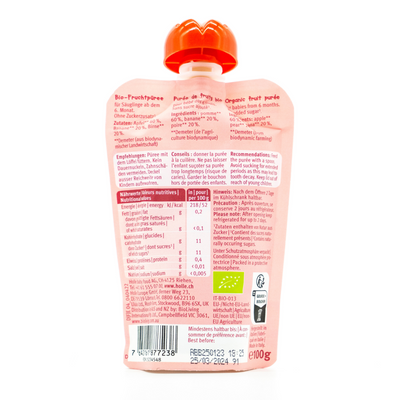 Holle Apple Ant: Apple, Banana & Pear (6+ months) | Nutrition facts