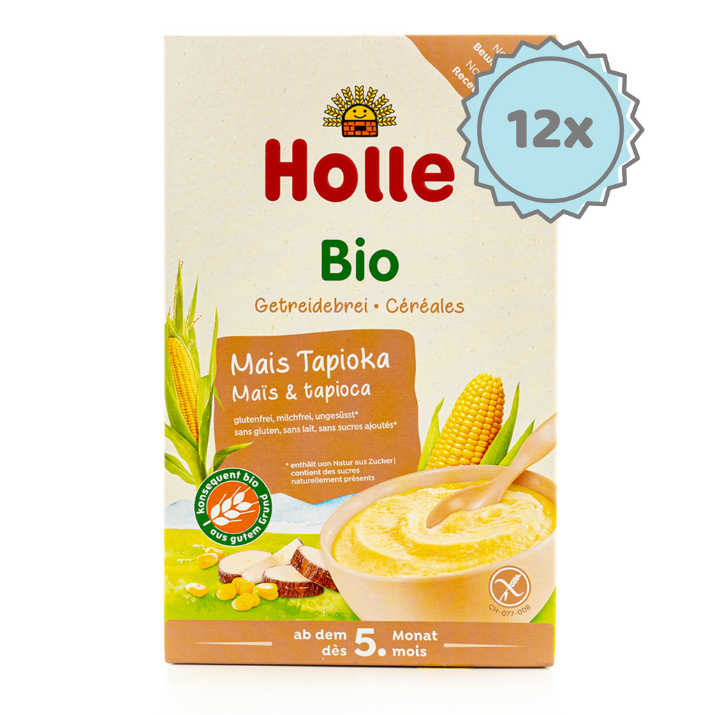 Holle Organic Corn and Tapioca Porridge (5+ Months) - 250g - 12 Boxes | Organic's Best Shop