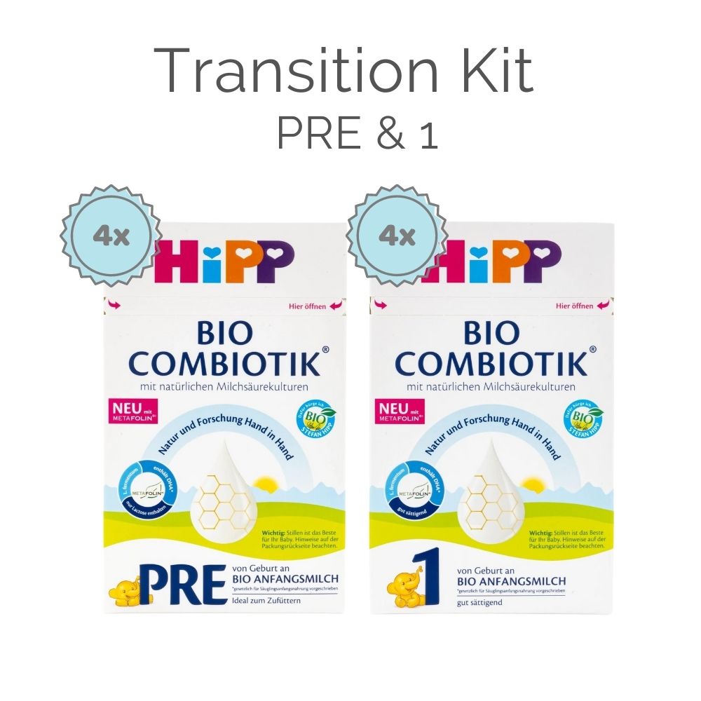 HiPP Stage PRE / 1 Transition Kit (600g) - German Version - 8 Boxes