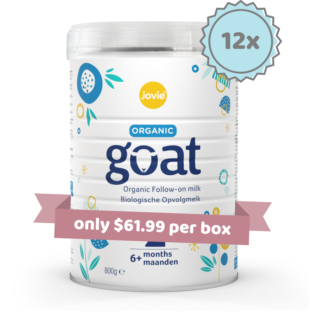 Jovie Stage 2 Organic Follow-on Goat Milk Formula (800g) - 12 Tins