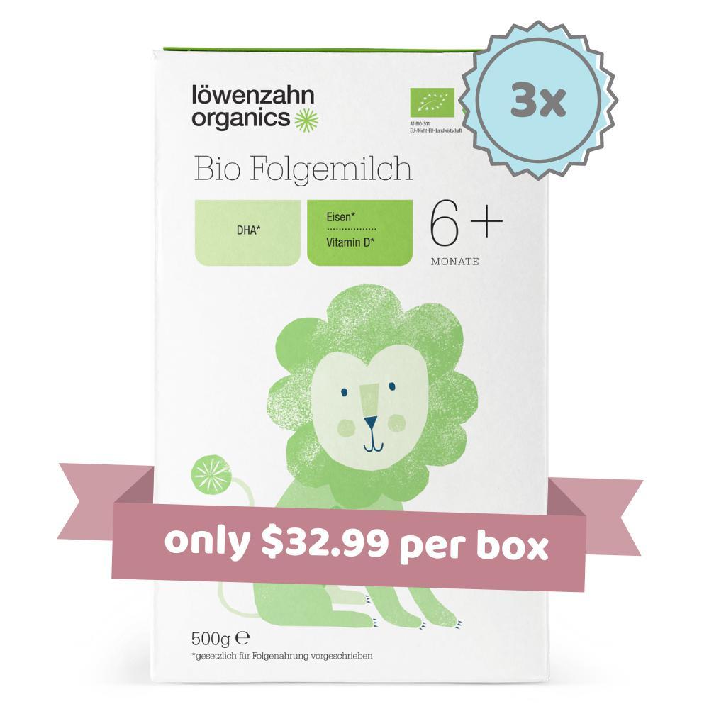 Löwenzahn Organics Follow-On Formula (Stage 2) - 3 Boxes
