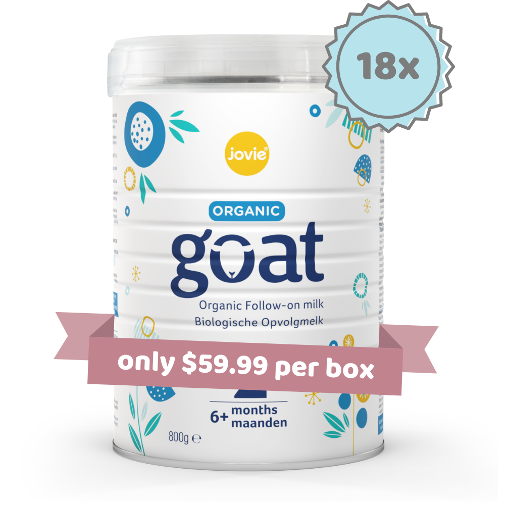 Jovie Stage 2 Organic Follow-on Goat Milk Formula (800g) - 18 Tins