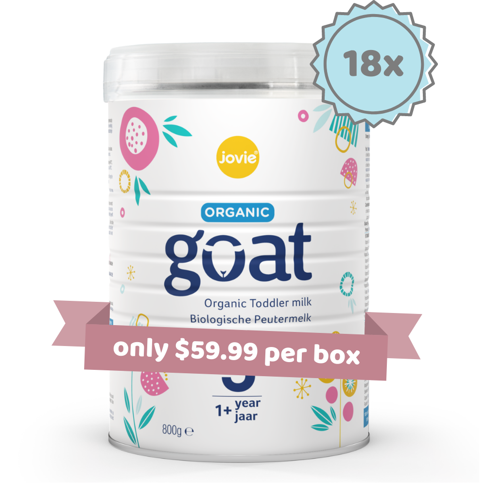 Jovie Stage 3 Organic Toddler Goat Milk Formula (800g) - 18 Tins