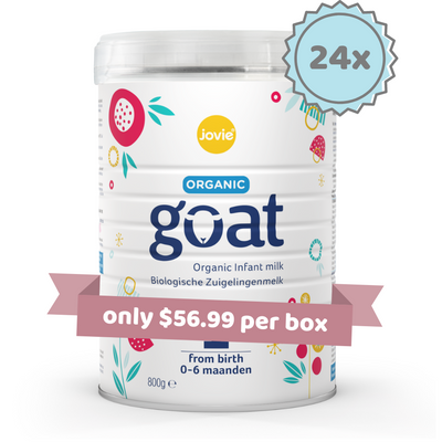 Jovie Stage 1 Organic First Infant Goat Milk Formula (800g) - 24 Tins