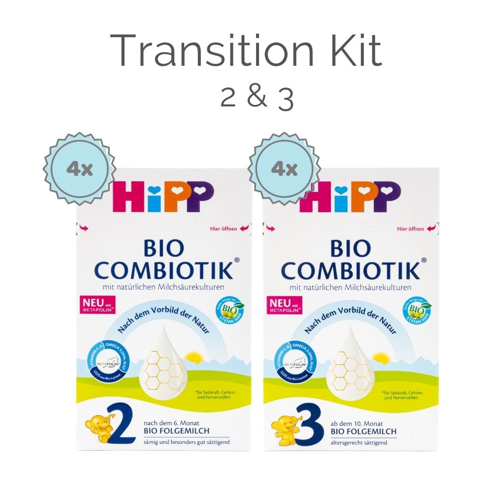 HiPP Stage 2 / 3 Transition Kit (600g) - German Version - 8 Boxes