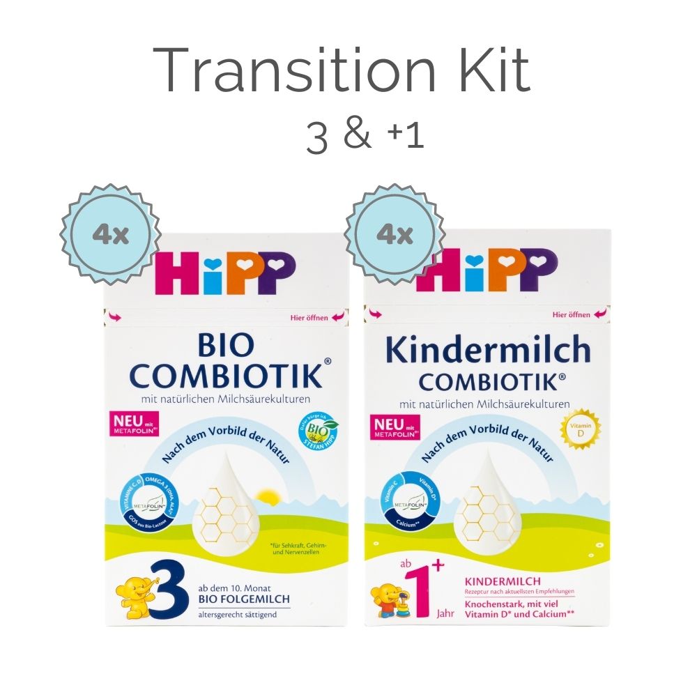 HiPP Stage 3 / 4 Transition Kit (600g) - German Version - 8 Boxes