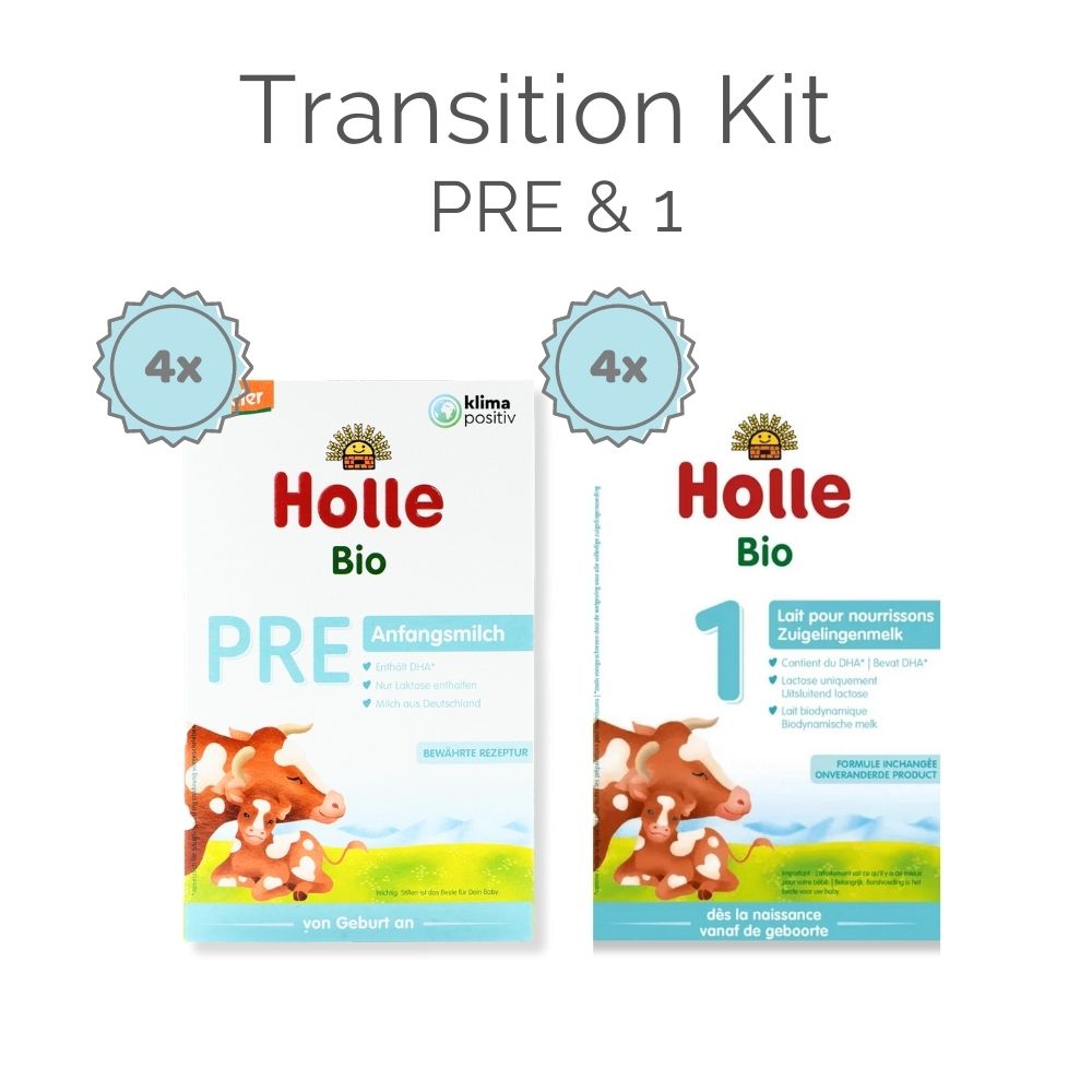 Holle Stage PRE / 1 Transition Kit (400g) - 8 Boxes