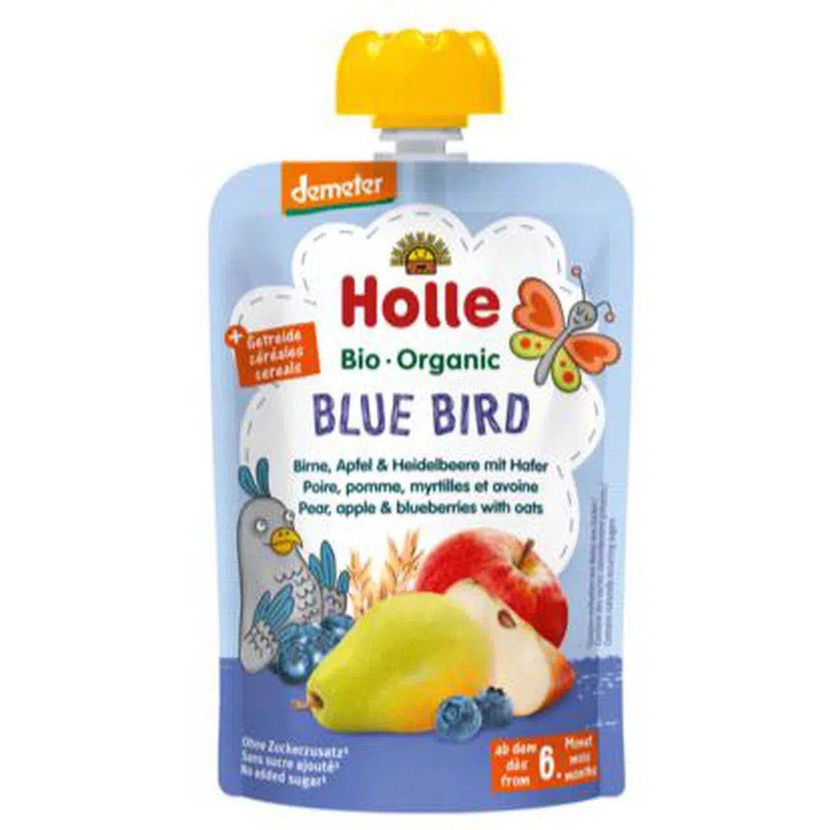 Blue Bird - Pear, Apple & Blueberries with Oats (100g), from 6 months