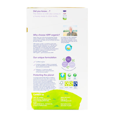 HiPP UK Stage 1 Organic Combiotic First Infant Milk Formula | Information