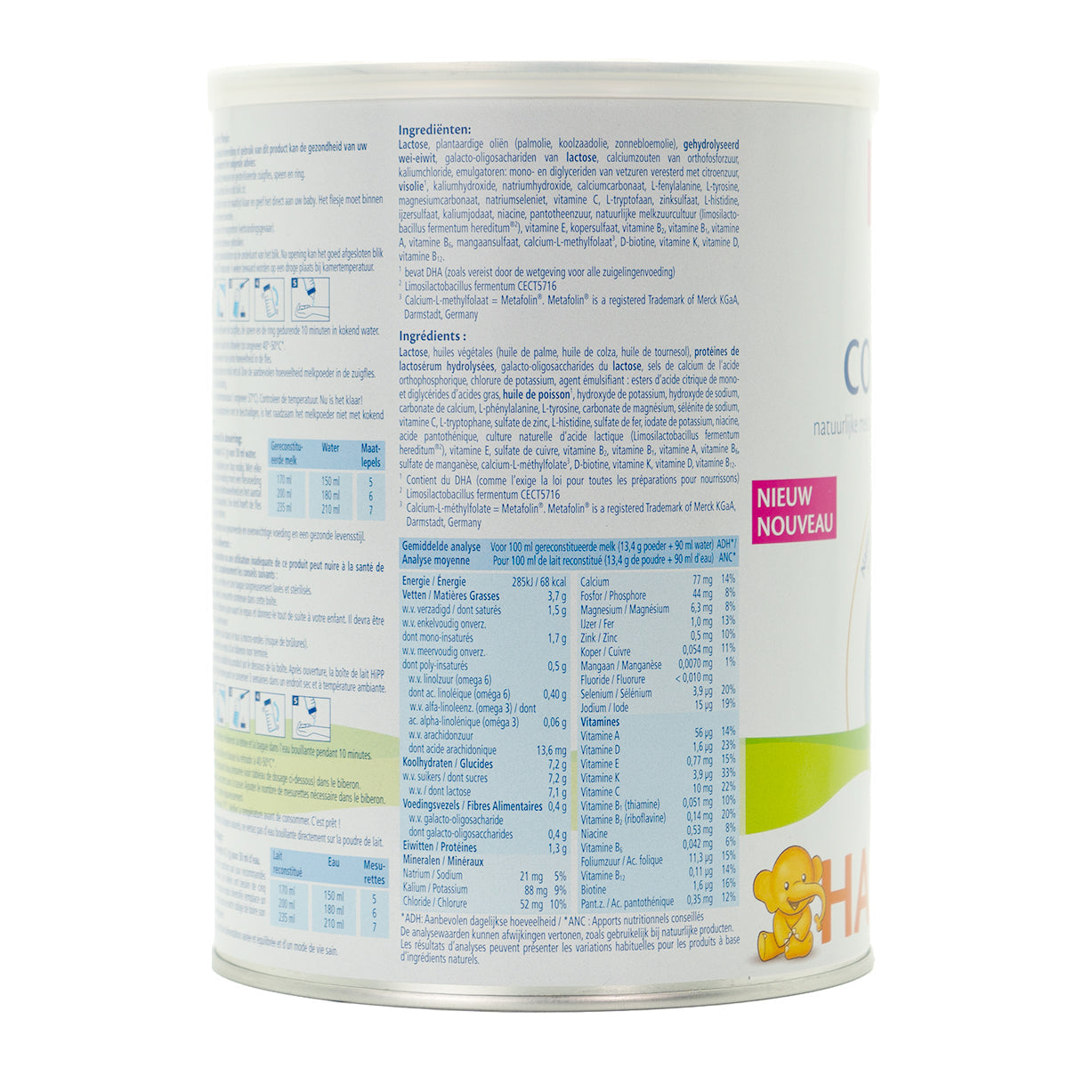 HiPP HA Dutch Stage 2 Hypoallergenic Combiotic Formula (800g) | Organic European Baby Formula | Nutrition factsHiPP HA Dutch Stage 2 Hypoallergenic Combiotic Formula (800g) | Organic European Baby Formula | Nutrition facts