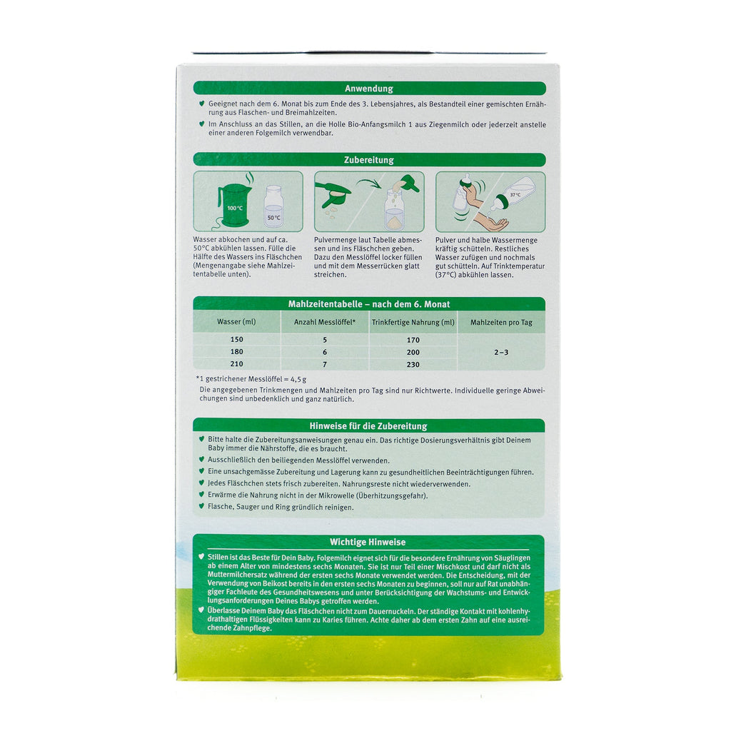 Holle Goat Milk Formula Stage 2 (400g) | European Baby Formula | Preparation