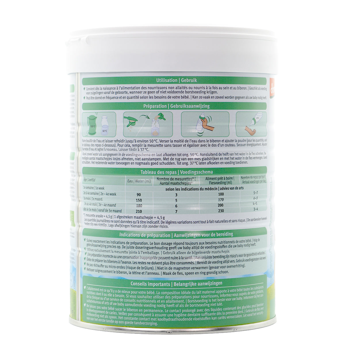 Holle Stage 1 (0-6 Months) Goat Milk Formula - Dutch Version | Organic European Baby Formula | preparation