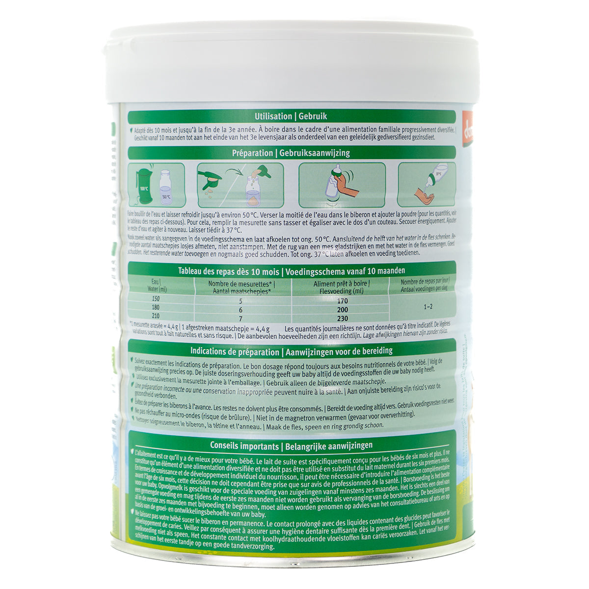 Holle Stage 3 (10+ Months) Goat Milk Formula: Dutch Version | Organic European Baby Formula | Preparation