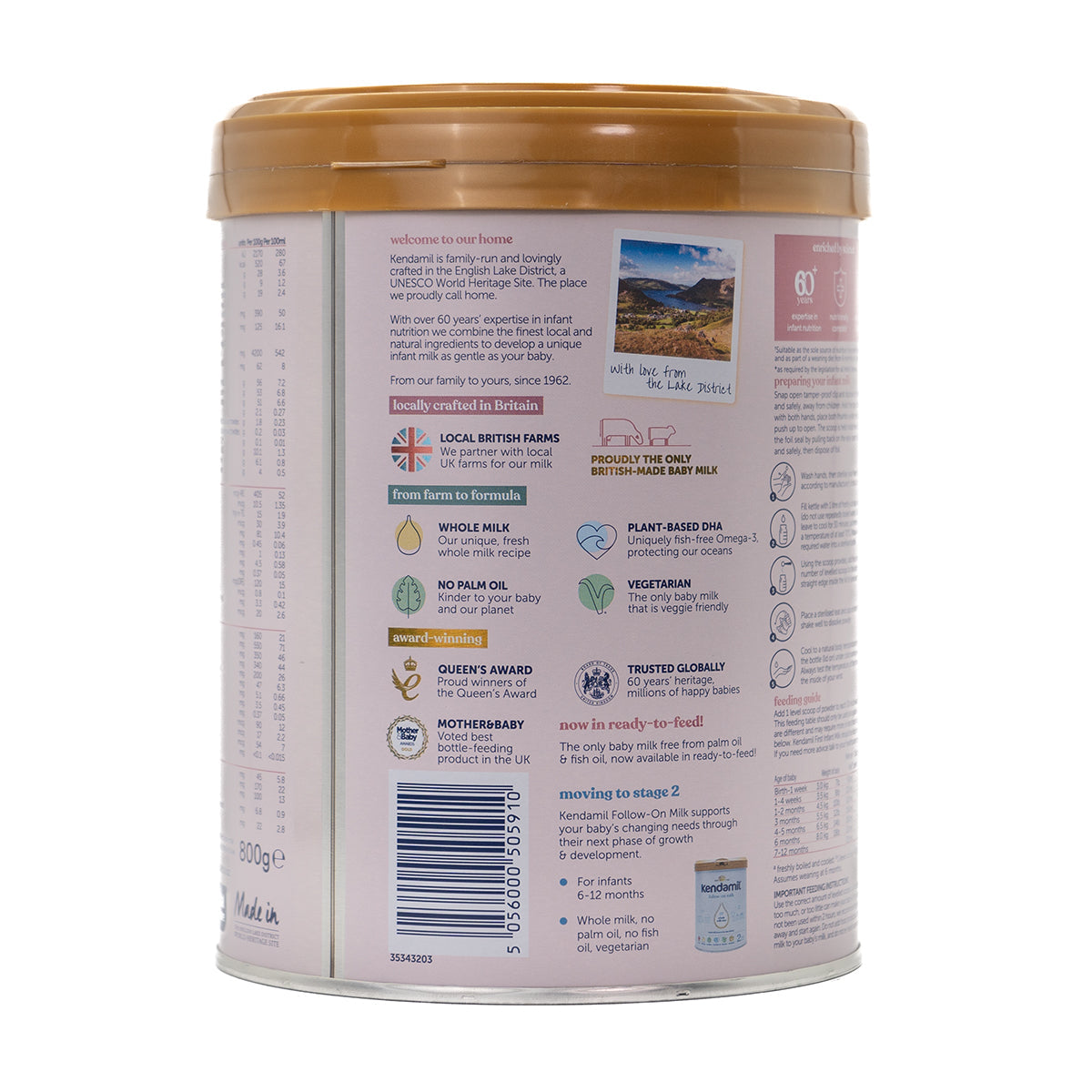 Kendamil Classic First Infant Milk Formula Stage 1 | Organic European Baby Formula | Ingredients