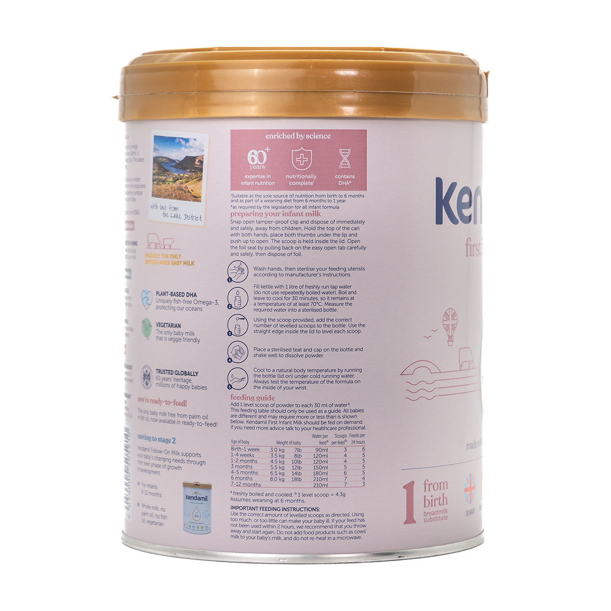 Kendamil Classic First Infant Milk Formula Stage 1 | Organic European Baby Formula | Preparation