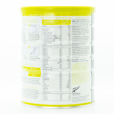 Nannycare Stage 2 (6-12 Months) Goat Milk Formula | Organic European Baby Formula - Nutrition Facts
