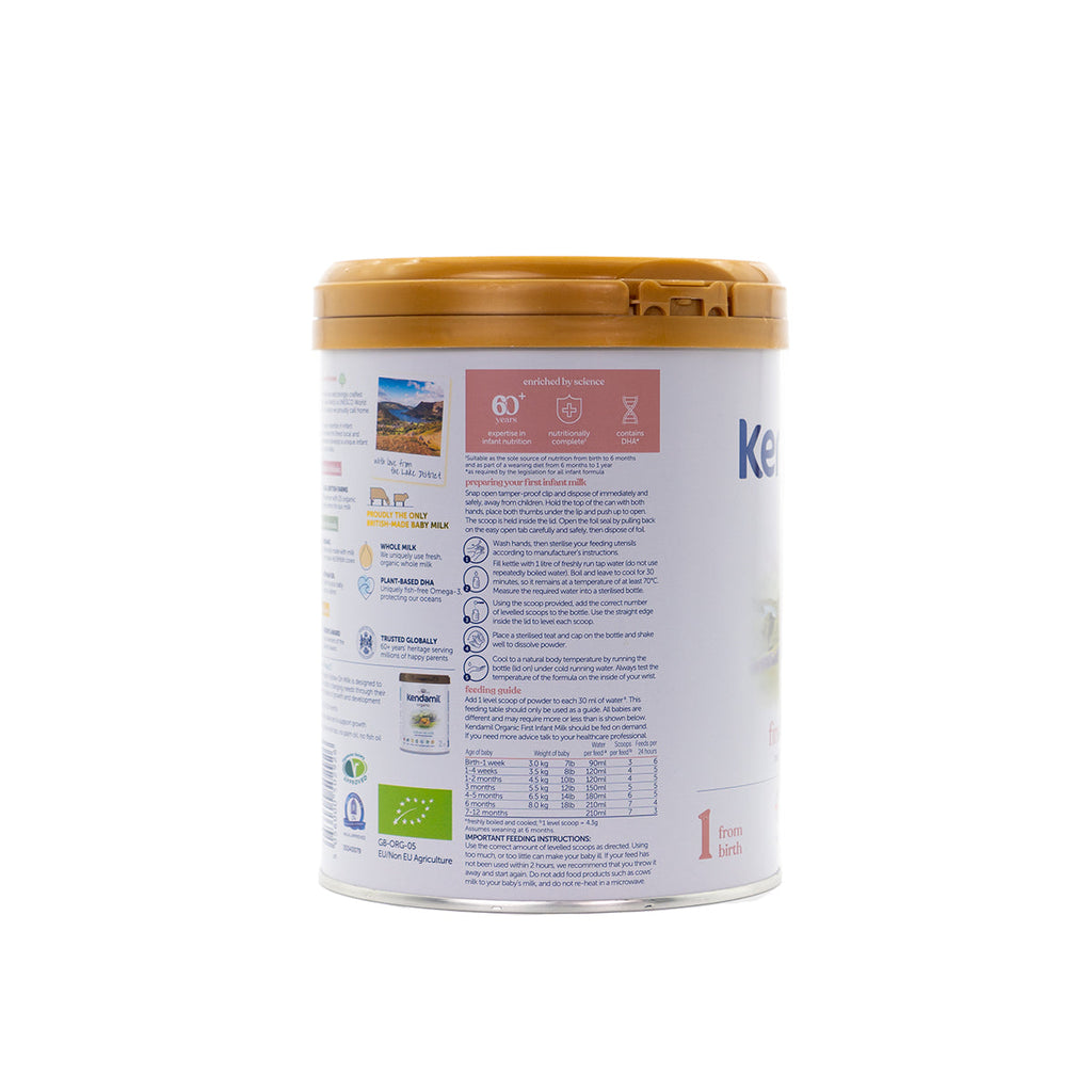 Kendamil Stage 1 (0-6 Months) Organic First Infant Milk Formula (800g) | Preparation