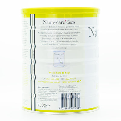 Nannycare Stage 2 (6-12 Months) Goat Milk Formula | Organic European Baby Formula - Information