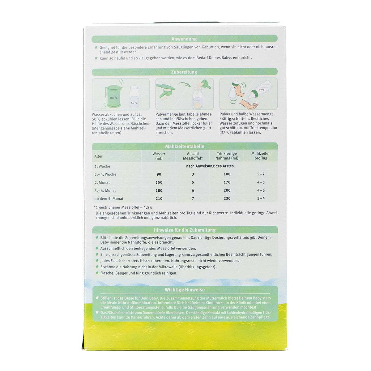 European Baby Formula | Holle Goat Milk Formula Stage 1 (400g)  | Preparation