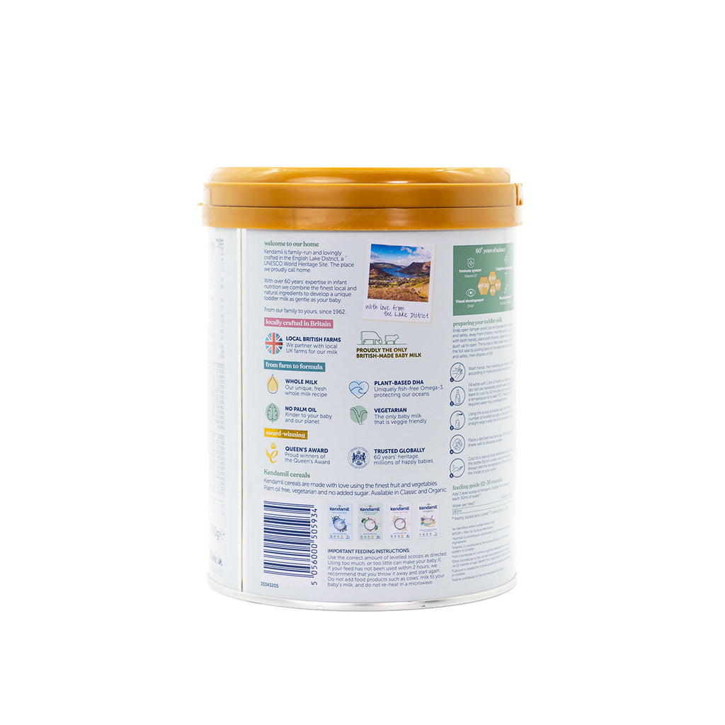 Kendamil Stage 3 (12+ Months) Classic Milk Formula | Organic European Baby Formula | Information