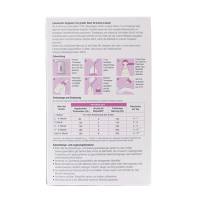 Löwenzahn Organics Goat Stage Pre | European Infant Baby Formula | Preparation