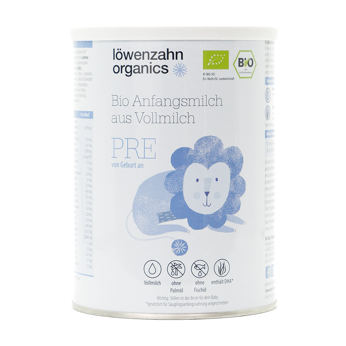 Löwenzahn Whole Cow's Milk Stage Pre | European Infant Baby Formula |