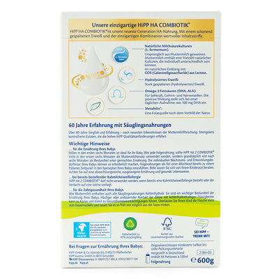 hipp HA stage 2  - Instructions