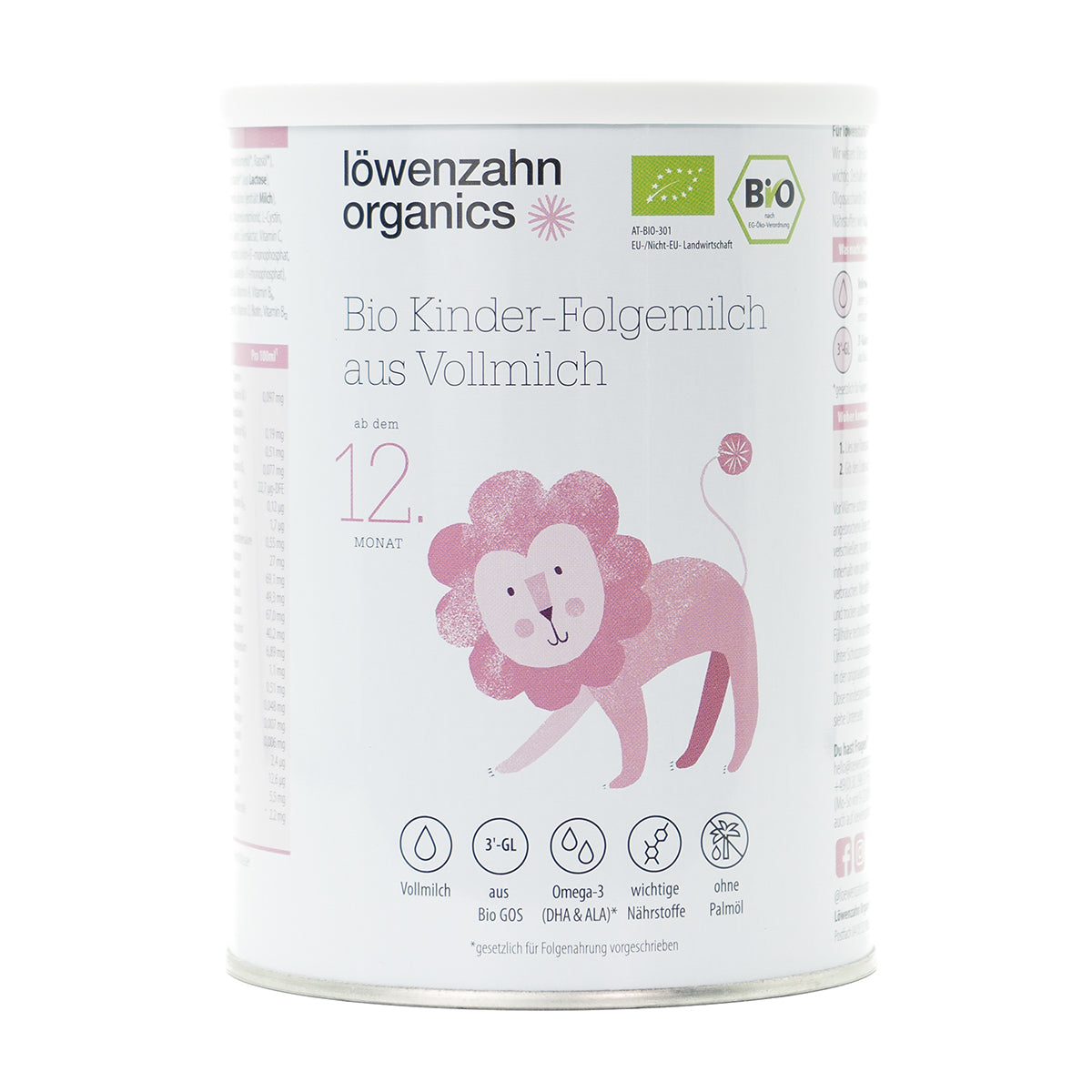 Löwenzahn Whole Cow's Milk Stage 3 | European Toddler Follow-On  Baby Formula | 