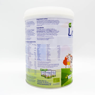 Nutrition Facts: Loulouka Stage 3 Formula