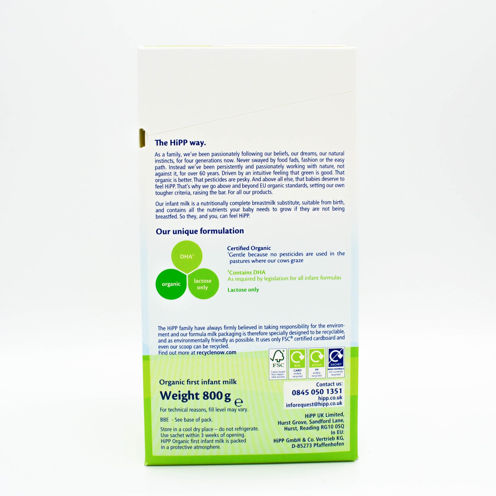 Description HiPP Stage 1 Organic Combiotic First Infant Milk Formula UK Version