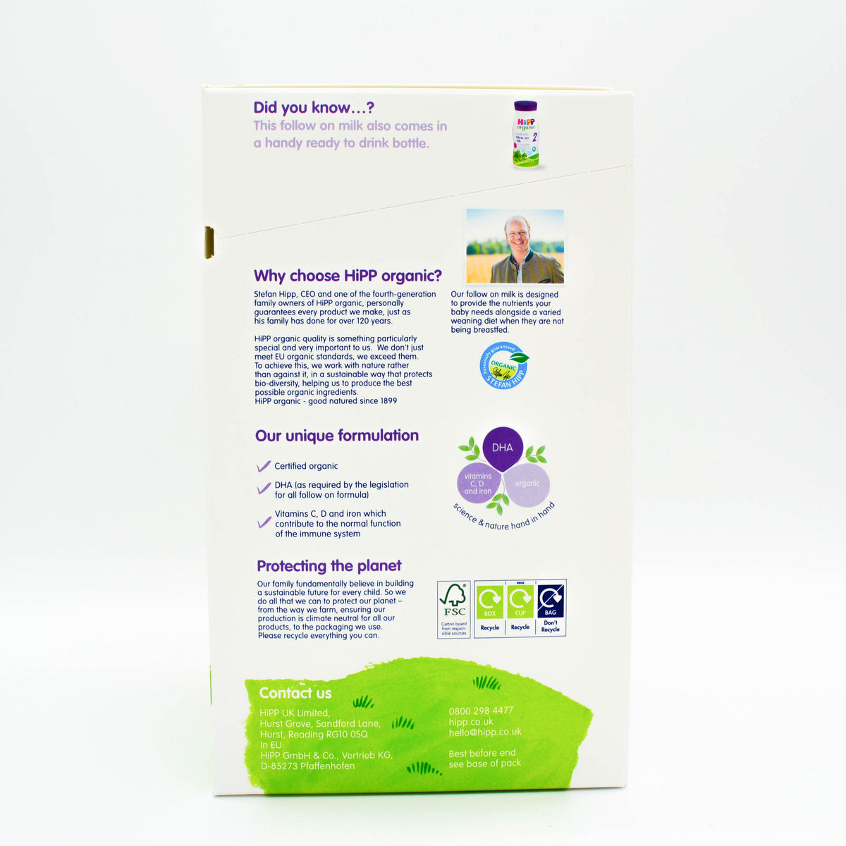 Description HiPP UK Version Stage 2 Follow-on Infant Milk Formula