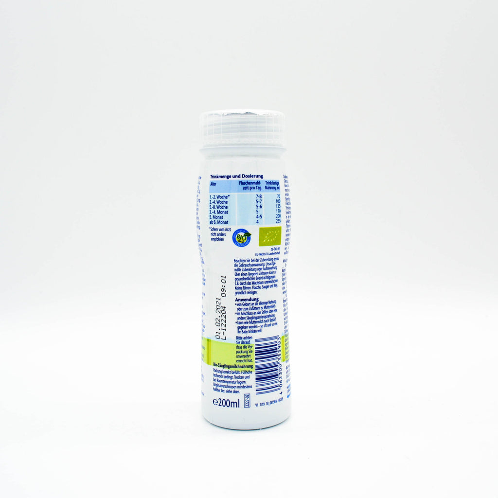 Nutrition Facts: HiPP Stage PRE Premixed HA Combiotic Infant Milk Formula German Version