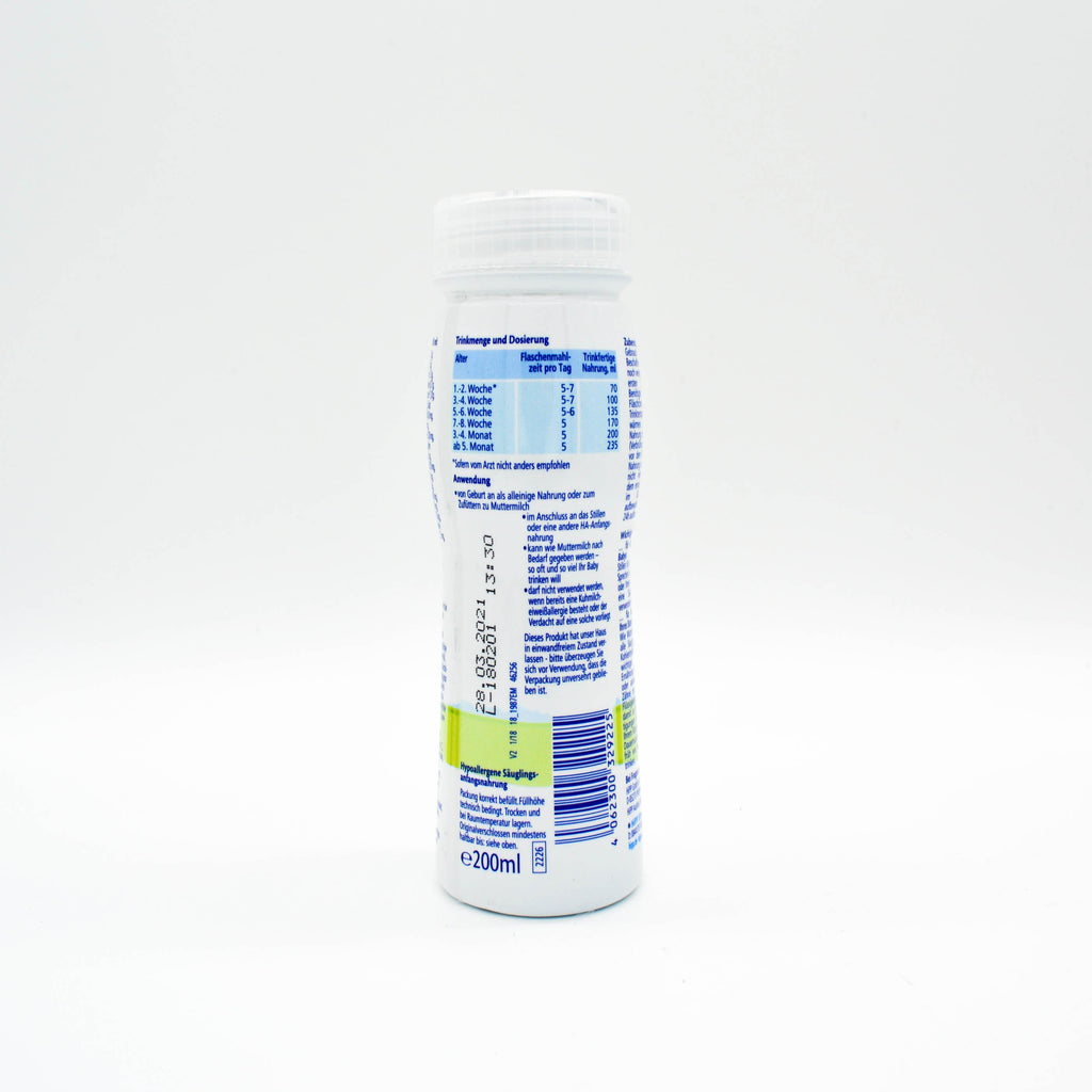 Nutrition Facts: HiPP Stage PRE Premixed HA Combiotic Infant Milk Formula German Version