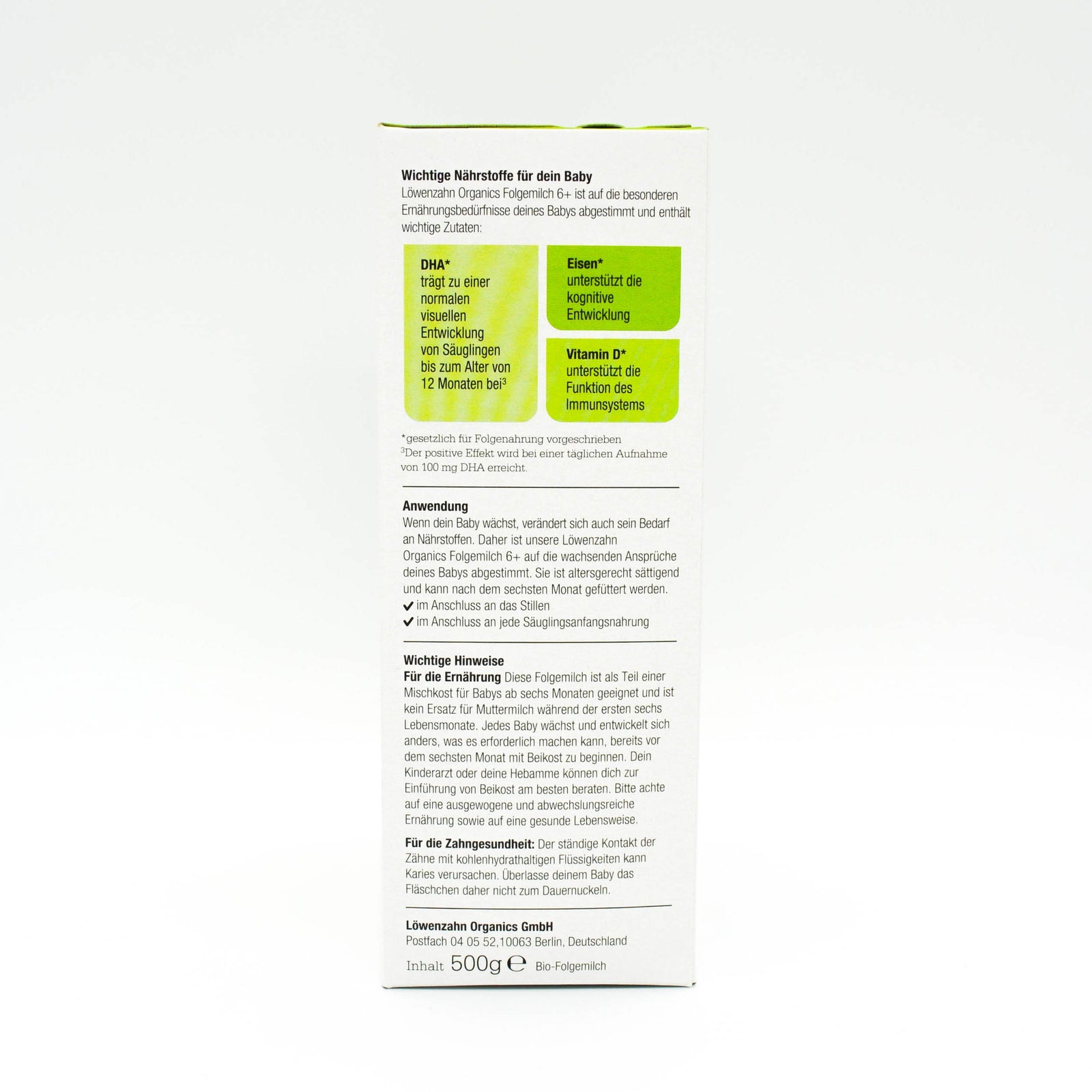 Löwenzahn Organics Follow-On Formula (Stage 2) - 6 Boxes