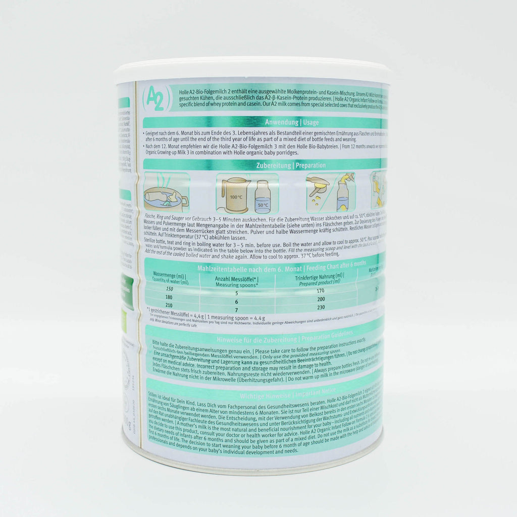 Preparation Description Holle A2 Milk Stage 2