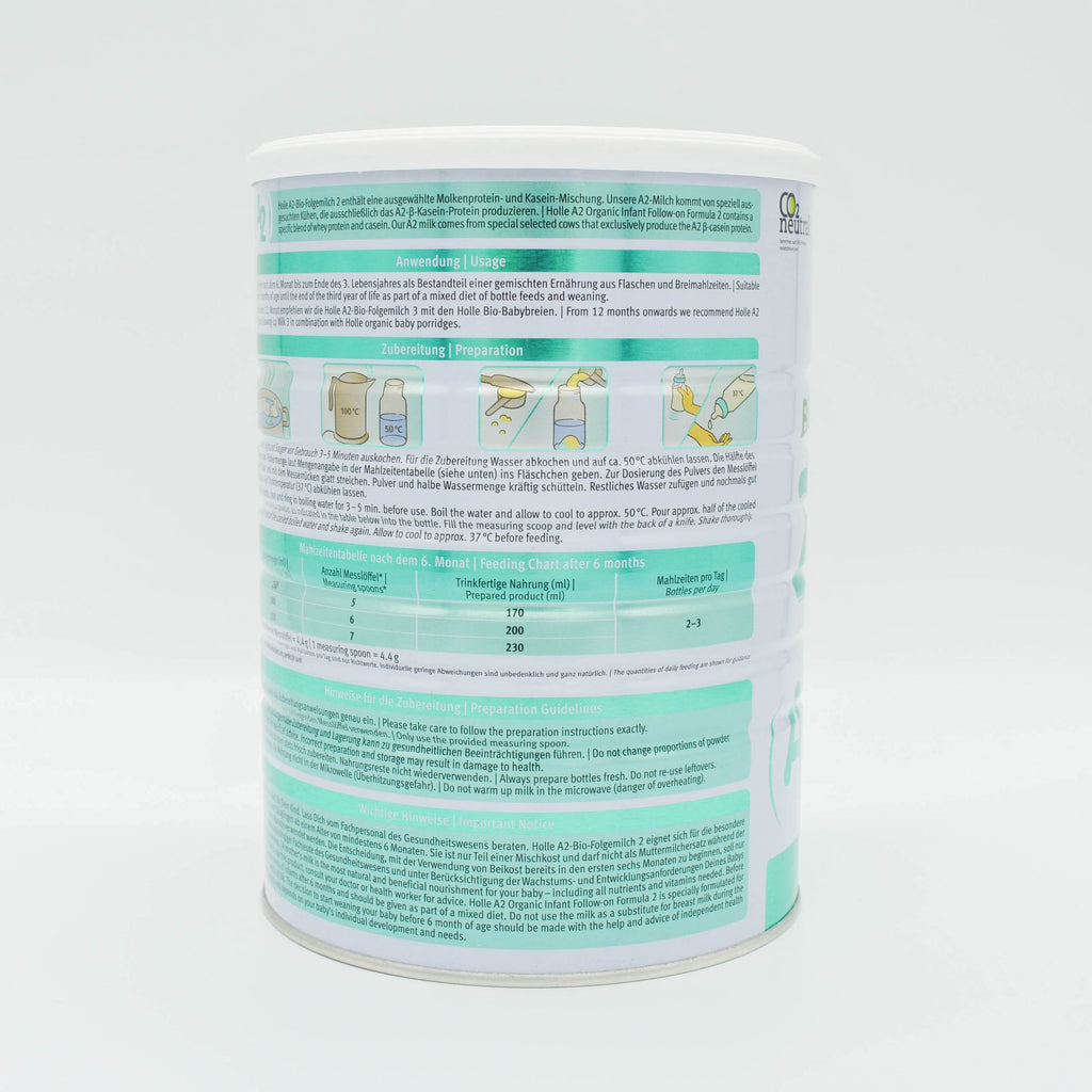 Preparation Description Holle A2 Milk Stage 2