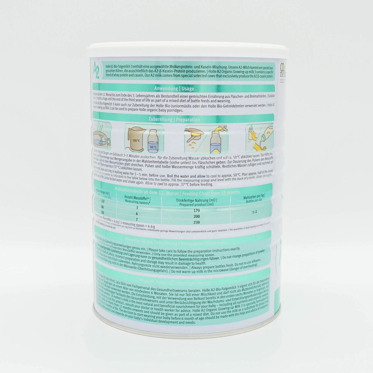 Preparation Description Holle A2 Milk Stage 3