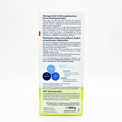 Description HiPP 1+ Years Combiotic Childrens' Milk (Stage 4) Formula (600g)