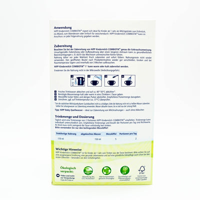 Preparation Description HiPP 1+ Years Combiotic Childrens' Milk (Stage 4) Formula (600g)