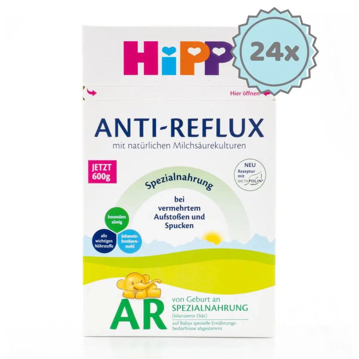 HiPP Anti-Reflux Special Formula (600g) - 24 Boxes