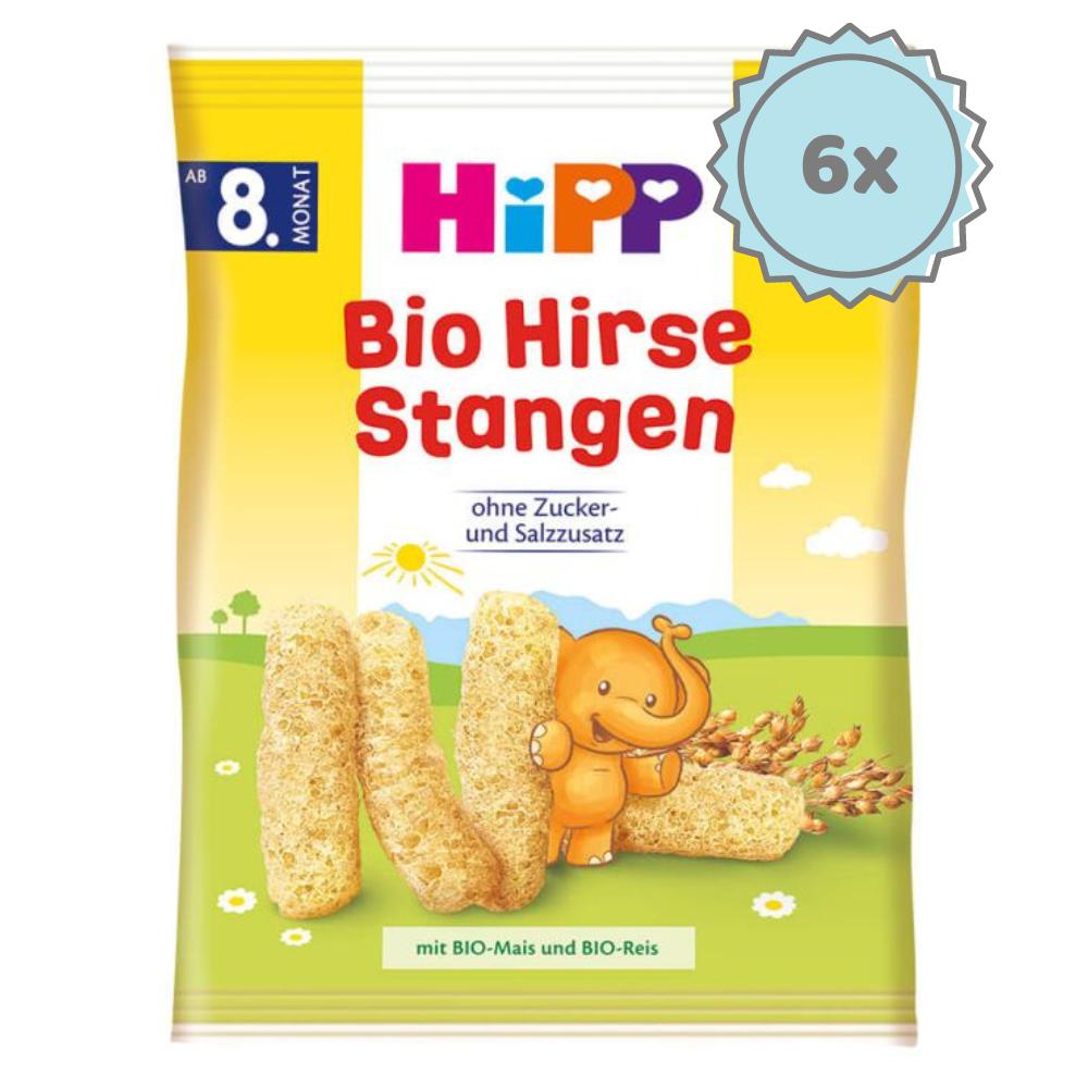 HiPP Baby snack millet sticks, from 8 months - 6 Packs | Organic Baby Snack