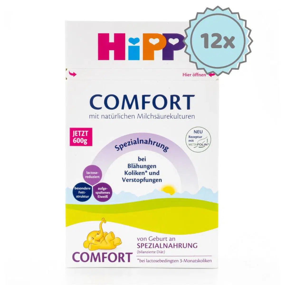 HiPP Comfort Special Formula (600g) - 12 Boxes