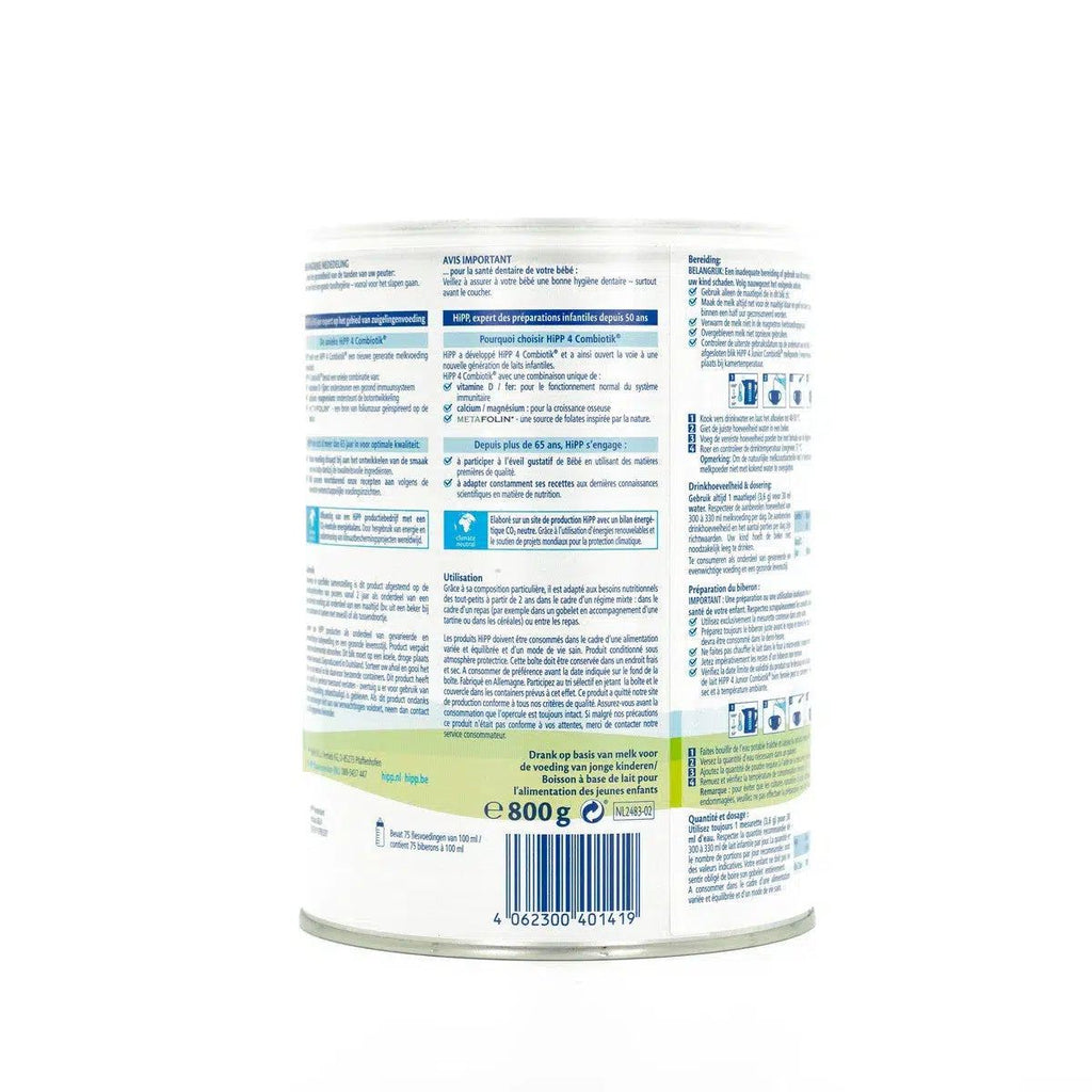 HiPP Dutch Stage 4 Combiotic Baby Formula | Instructions