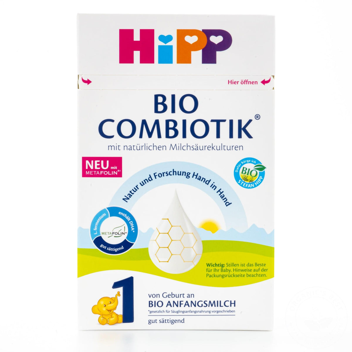 HiPP Stage 1 Organic Combiotic Formula (600g) - German Version - 24 Boxes